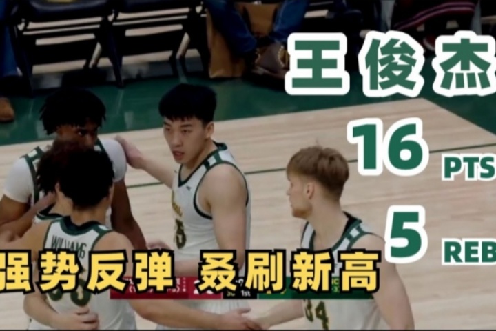 九游体育下载-NCAA生涯至今最高分！王俊杰16分&amp;三分8中3集锦：助旧金山迎大胜