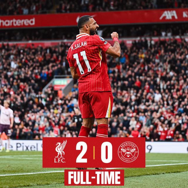 九游体育-【英超】利物浦2比0布伦特福德，迪亚斯百场传射